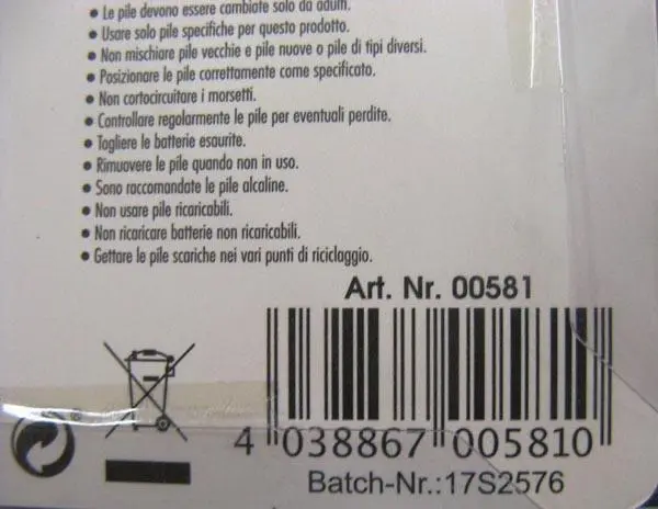 Photo de l’avis officiel: XTrem Toys+Sports Hand Spinner LED Fidget spinner — risque: Risque chimique
