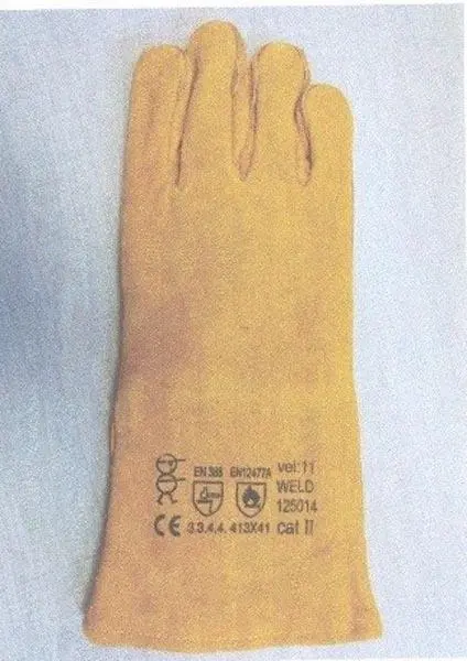 Photo de l’avis officiel: WELD Gants de travail — risque: Risque chimique
