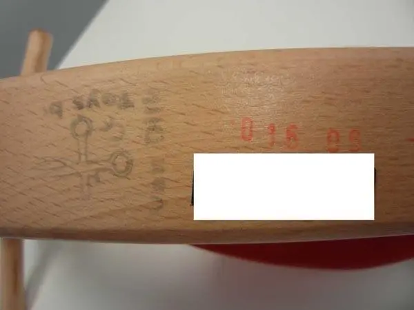 Photo from the official notice: Van Dijk Toys 180 wooden bicycle — choking risk