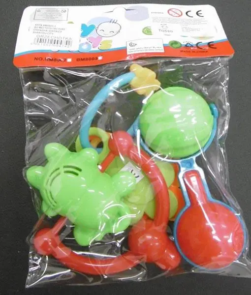 Foto do aviso oficial: Bomei Toys / Tasso Baby toys Chocalho — risco: Engasgamento & Lesões auditivas