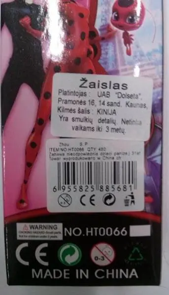 Photo de l’avis officiel: Miraculous Poupée en plastique — risque: Risque chimique