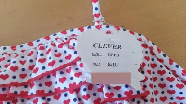 Photo de l’avis officiel: Power Flower Bikini des filles — risque: Blessures