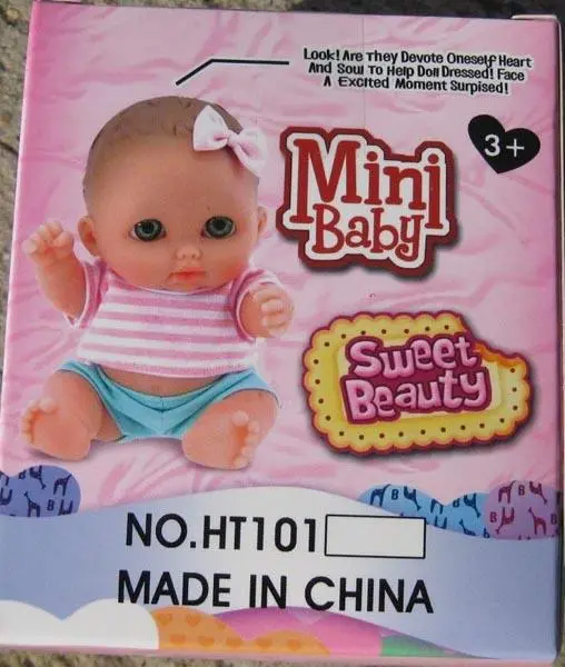 Foto do aviso oficial: Mini Baby (Sweet Beauty) Boneca de plástico — risco: Químico