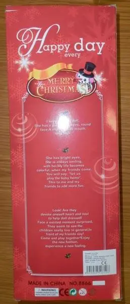 Photo de l’avis officiel: MERRY CHRISTMAS Poupée en plastique — risque: Risque chimique