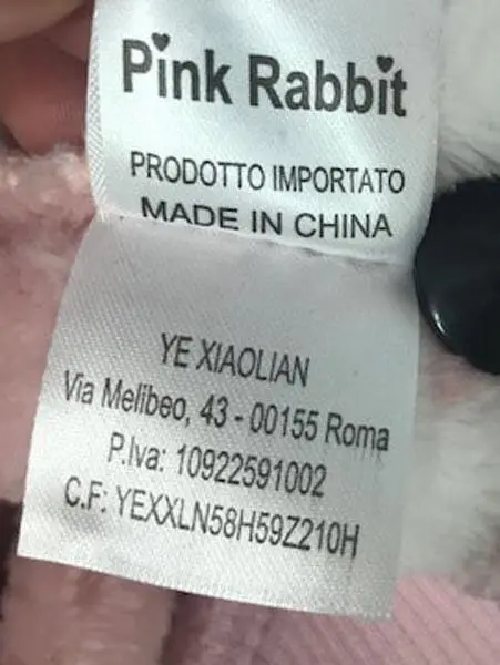 Foto do aviso oficial: Pink Rabbit Pijama feminina — risco: Estrangulamento