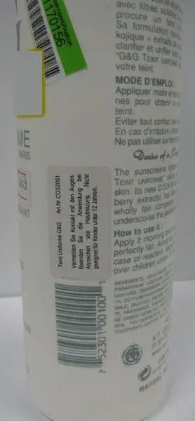 Foto do aviso oficial: G&amp;G Teint Uniforme-Lighteni Produto para clarear a pele — risco: Químico