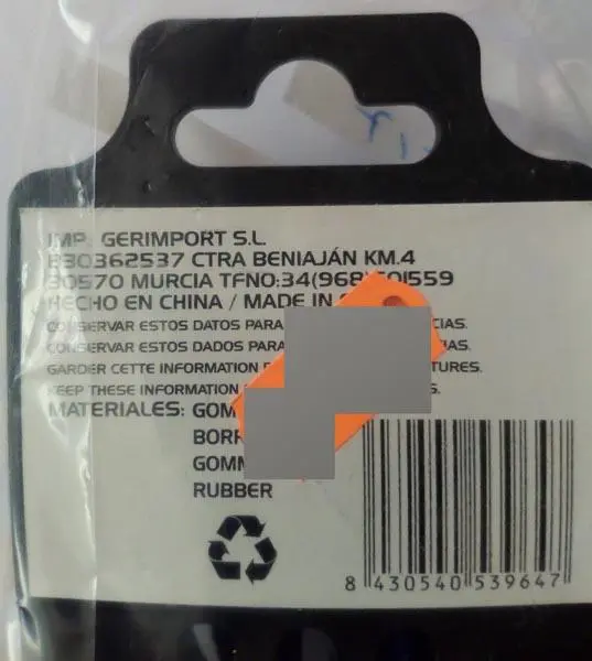 Photo de l’avis officiel: Gerimport PULPO 2 CIERRES Sangles à bagages élastiques — risque: Blessures