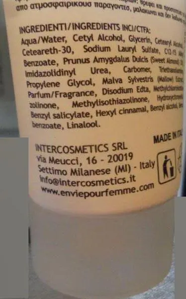 Foto dell’avviso ufficiale: Envie Crema Mani dermoprotettiv Crema per le mani — rischio: Rischio chimico
