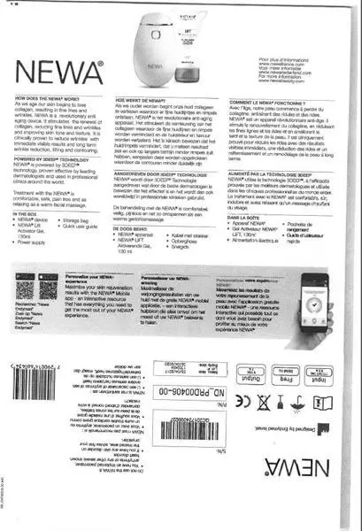 Photo de l’avis officiel: NEWA Lift gel activateur Gel pour le visage — risque: Risque chimique