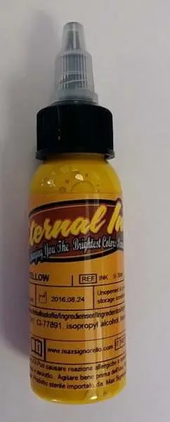 Photo de l’avis officiel: Eternal Ink Lighting Yellow Encre de tatouage — risque: Risque chimique
