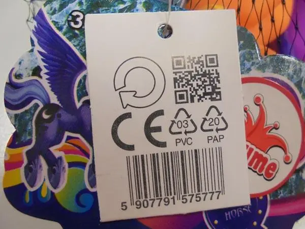 Photo de l’avis officiel: Playme Horse Jouet en plastique — risque: Étouffement