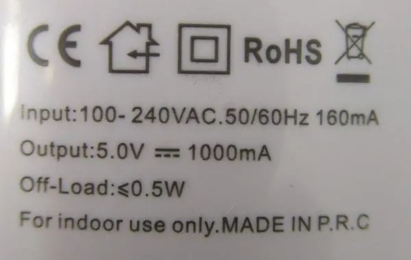 Photo de l’avis officiel: Toti USB Travel Charger Chargeur USB — risque: Choc électrique