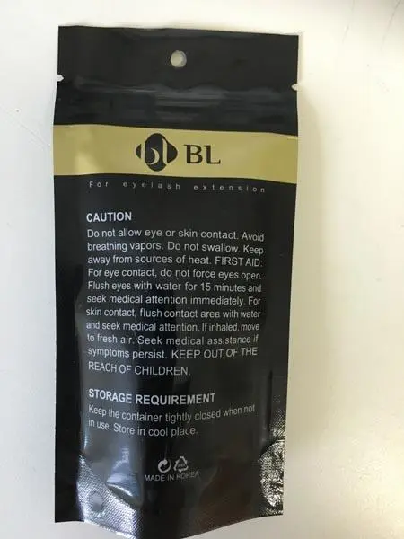 Photo de l’avis officiel: BL Ultra Plus Colle à faux cils — risque: Risque chimique