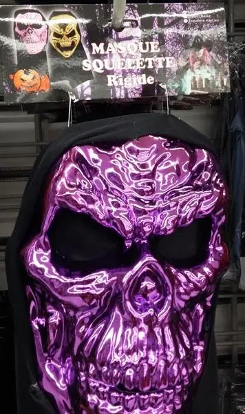 Photo de l’avis officiel: Joja Masque Squelette Rigide Masque de fantaisie — risque: Brûlures