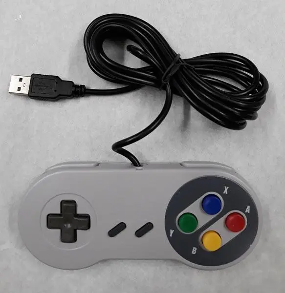 Foto uit de officiële melding: SNES G-Tron Classic FC SNES Spelcontroller — risico: Milieu