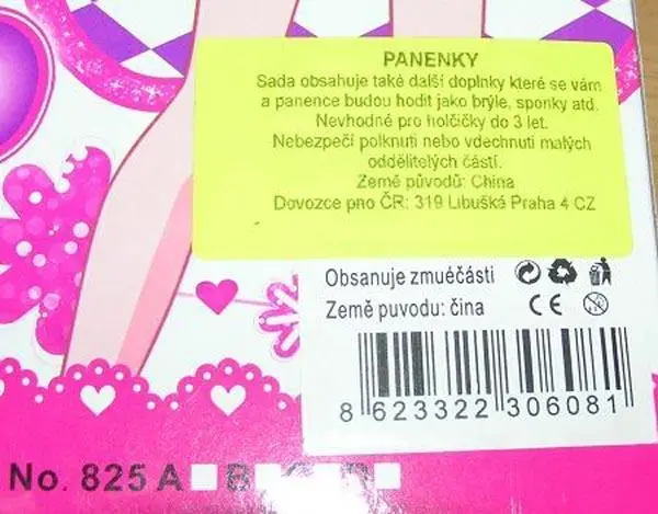 Foto dell’avviso ufficiale: Fashion Girl Bambola di plastica — rischio: Rischio chimico (A12/0076/18)