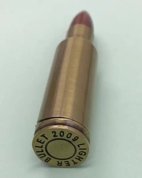 Photo from the official notice: LIGHTER BULLET 2009 novelty lighter — fire risk (A12/0085/18)