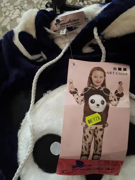 Photo from the official notice: Sunshine INTIMO NOTTE children's pyjamas — strangulation risk