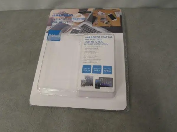 Photo de l’avis officiel: Grundig / A.I. &amp; E. USB POWER ADAPTOR Chargeur USB — risque: Choc électrique