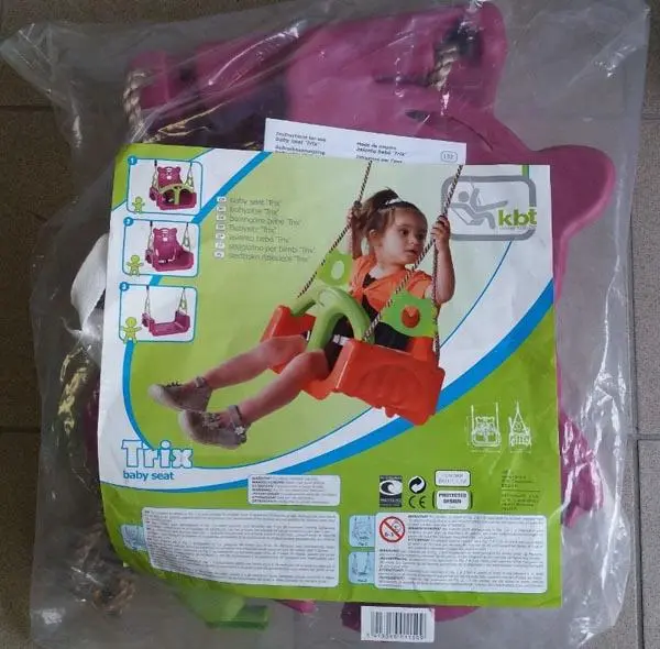 Foto do aviso oficial: KBT Trix baby seat Balanço de plástico — risco: Ferimentos
