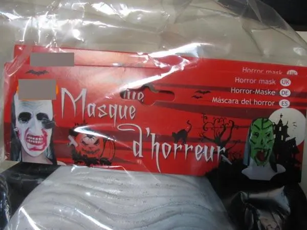 Photo de l’avis officiel: Joja Masque d'horreur Masque de fantaisie — risque: Risque chimique (A12/0218/18)