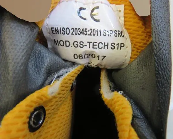 Photo de l’avis officiel: G-STONE Safety Shoes Chaussures de sécurité — risque: Blessures