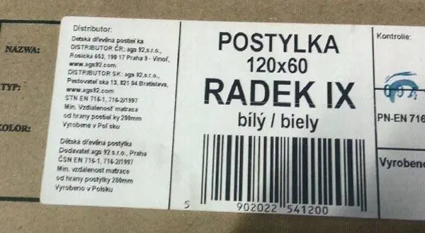 Foto aus der offiziellen Meldung: Klups Postylka Kinderbett — Risiko: Einklemmen & Verletzungen