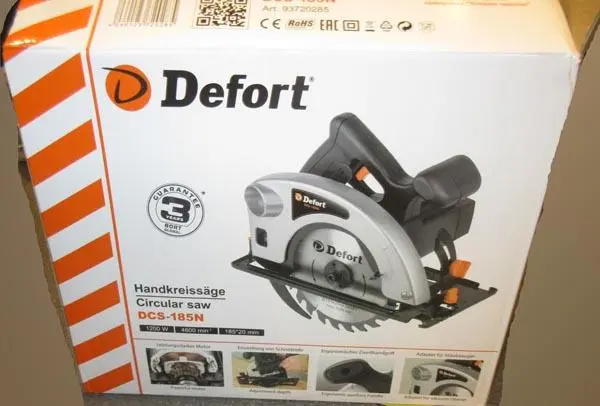 Foto do aviso oficial: Defort Circular Saw Serra circular — risco: Choque elétrico
