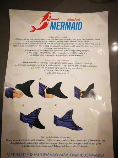 Foto do aviso oficial: Sokisahtel Mermaid Roupa de natação para crianças — risco: Afogamento & Ferimentos