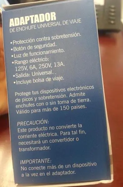 Foto do aviso oficial: Ansun Marketing Adaptador Adaptador de plugue de viagem — risco: Choque elétrico