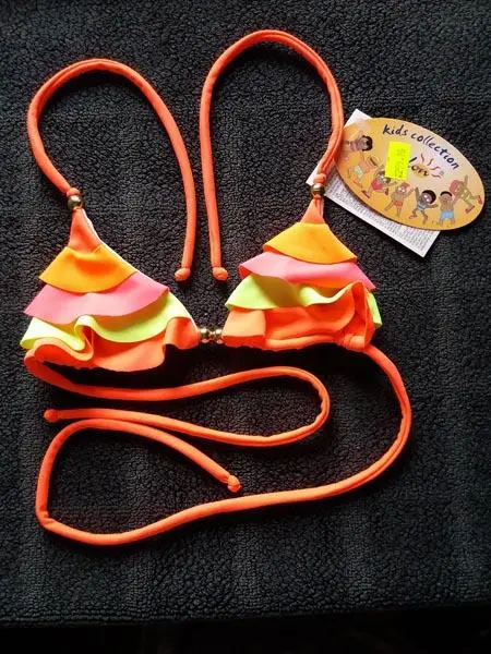 Photo de l’avis officiel: EWLON 1) SONIA, 2) SI-SI Maillot de bain pour filles — risque: Etranglement