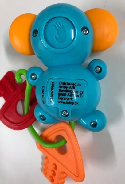 Photo de l’avis officiel: Kidz Delight Monkey Keys Jouet bébé — risque: Étouffement & Blessures
