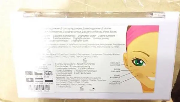 Foto dell’avviso ufficiale: Claire's Shadow &amp; Highlight Trucco — rischio: Rischio chimico