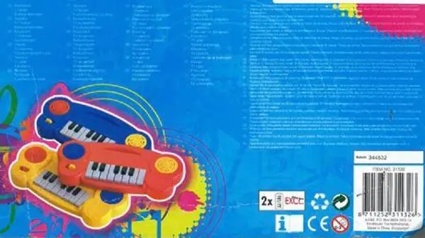 Photo de l’avis officiel: Keyboard Instrument de musique jouet — risque: Étouffement
