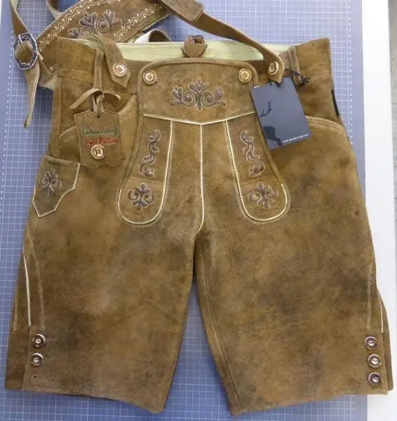 Foto aus der offiziellen Meldung: Wiesnkönig Lederhose Tegernsee K13, kurz Lederhose (Lederhose) — Risiko: Chemikalie