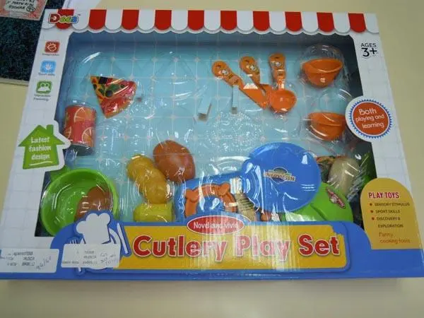 Photo from the official notice: D663 Cutlery Play Set kitchen play set — choking risk