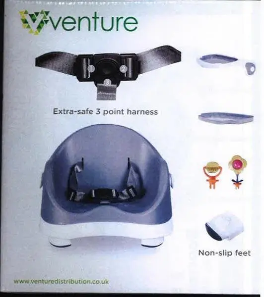 Foto aus der offiziellen Meldung: Venture 3 Stage Booster Seat Kinder-Booster-Sitz — Risiko: Verletzungen & Ersticken durch Sauerstoffmangel