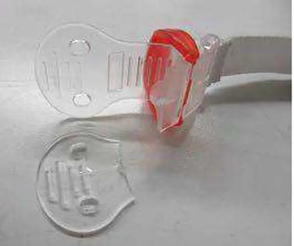 Foto aus der offiziellen Meldung: Bibi Soother Holder Ein anderer Halter — Risiko: Ersticken (A11/0043/18)