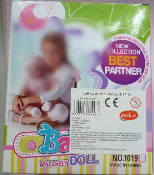 Foto do aviso oficial: DAJLA Baby My lovely doll / Lalka w akcesorium Boneca de plástico — risco: Químico