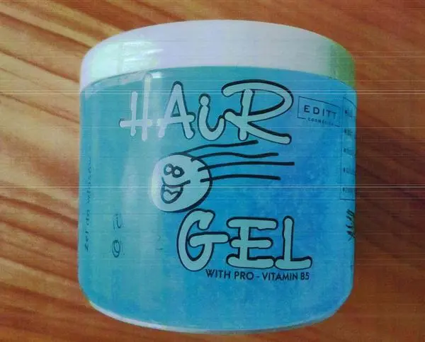 Foto aus der offiziellen Meldung: EDITT COSMETICS Hair gel With PRO – Vitamin B5 – gél na vlasy Haargel — Risiko: Chemikalie