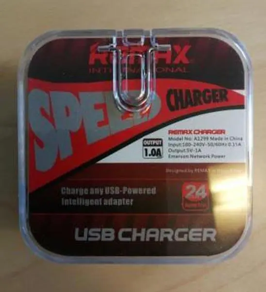 Photo de l’avis officiel: Remax International Remax Chargeur USB — risque: Choc électrique