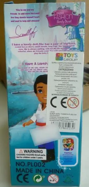 Foto do aviso oficial: TOYS GROUP Sweet fashion Beauty sweet Boneca de plástico — risco: Químico