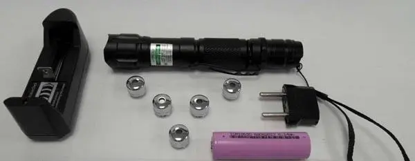 Foto aus der offiziellen Meldung: HTPOW Laser Pointer Laserpointer — Risiko: Sehschaden