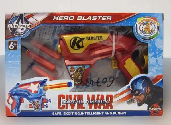 Photo de l’avis officiel: Avengers / Superjuguete Captain America Pistolets à jouets — risque: Étouffement