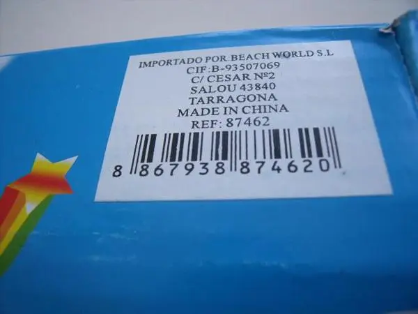 Foto aus der offiziellen Meldung: BEACH WORLD Bounce Ball Kugeln mit elastischer Kordel (Yo-Yo Kugeln) — Risiko: Strangulierung
