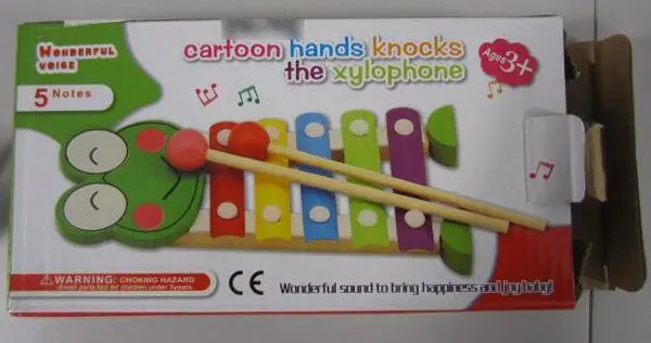 Foto do aviso oficial: Delgado Gifts Wonderful Voice Xilofone de brinquedo — risco: Engasgamento