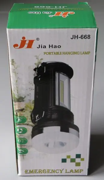 Photo de l’avis officiel: Jia Hao Portable Hanging Lamp Lampe/torche à LED portable — risque: Choc électrique & Incendie