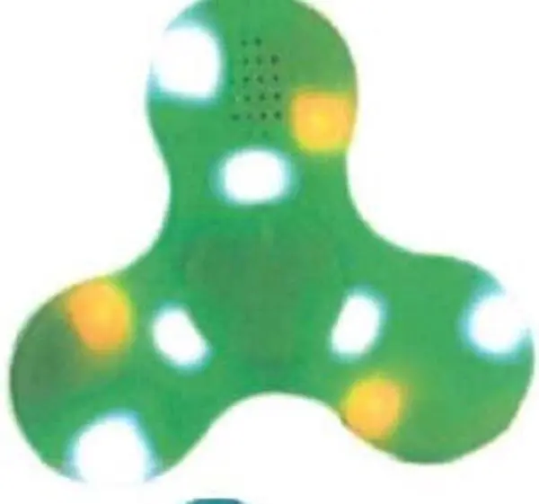 Photo de l’avis officiel: BMR Group Hand spinner bluetooth Tourneur Fidget — risque: Brûlures & Risque chimique