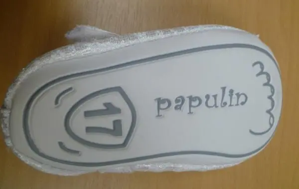 Foto aus der offiziellen Meldung: Papulin Kinderschuhe — Risiko: Ersticken