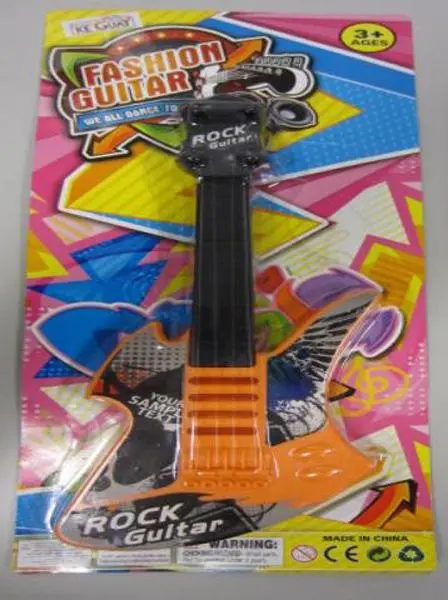 Foto do aviso oficial: KE GUAY Rock Guitar Guitarra de brinquedo — risco: Engasgamento